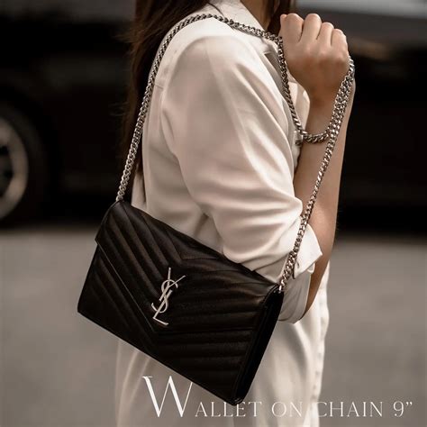 กระเป า ysl woc 9|Review กระเป๋า YSL Wallet On Chain (WOC) 9” รุ่นยอดฮิต!!.